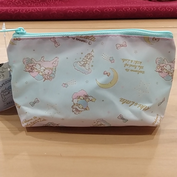 New Sanrio Little Twin Stars Trapezoid Cosmetic bag Case pouch Travel Pencil Cas - Picture 2 of 8